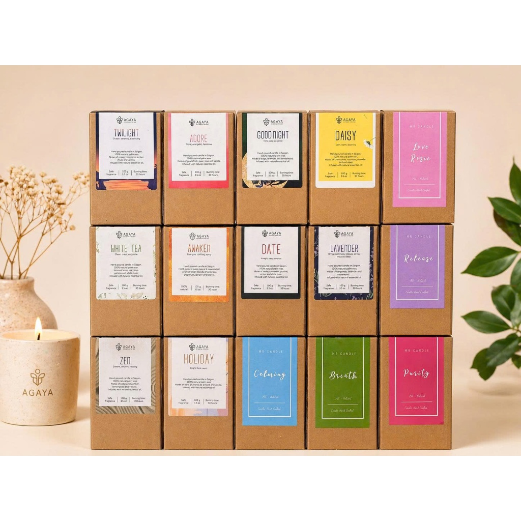Nến thơm Agaya - Mr.Candle Xả kho giá rẻ