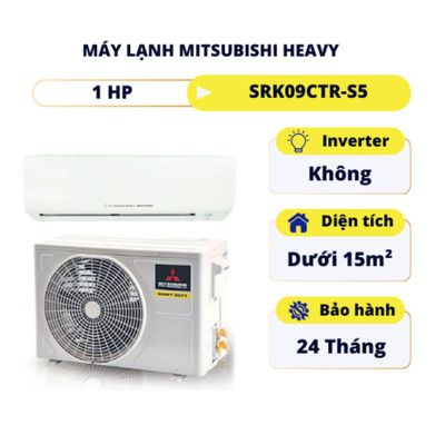 [CHÍNH HÃNG] Máy lạnh Mitsubishi Heavy 1HP SRK09CTR-S5, SRK10YZP-W5