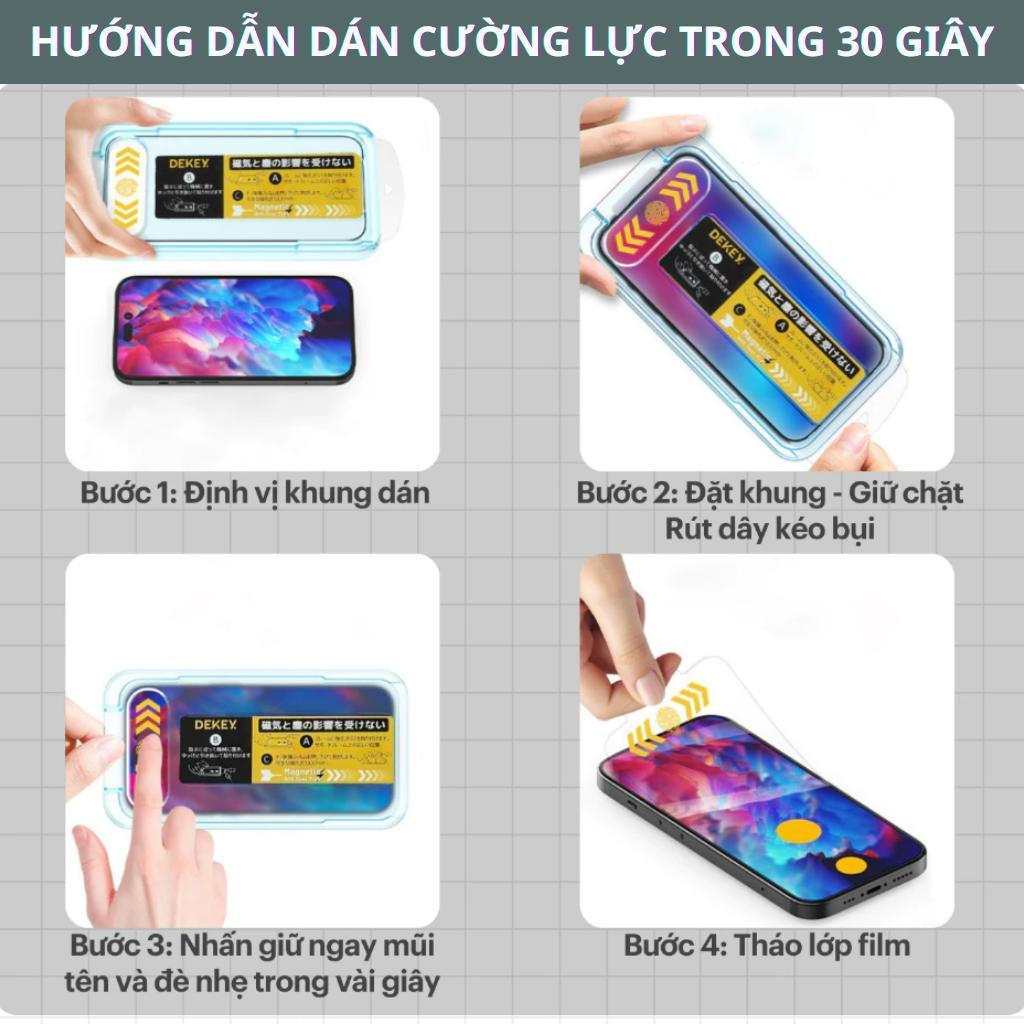 Kính Cường Lực iphone Chống Nhìn Trộm 360 Độ Tự dán rút bụi GORILA GLASS cho ip 17 ProMax 16 15 14 13 12 11 Xs Max | BigBuy360 - bigbuy360.vn