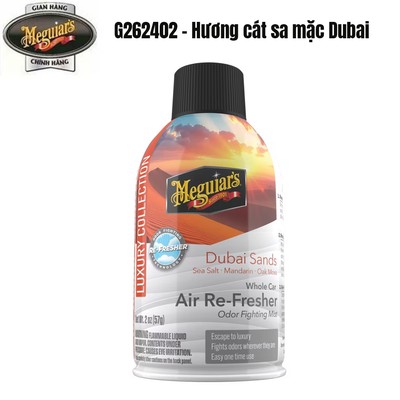 Meguiar's Khử Mùi Ô Tô G262402 - Hương Dubai Sands  - Dubai Sands Air-Fresher Aerosol-2oz