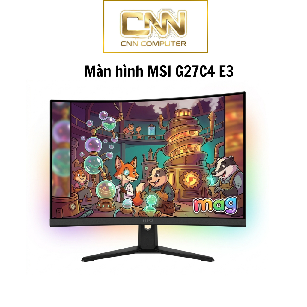 Màn Hình Gaming MSI G27C4 E3 27 Inch FHD 180Hz 1ms Rapid VA, Cong, Trải Nghiệm Mượt Mà