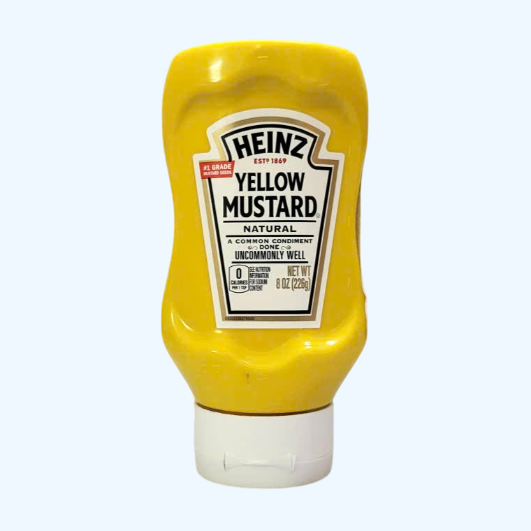 HEINZ -- chai 226gr -- MÙ TẠT VÀNG USA HEINZ Natural Yellow Mustard