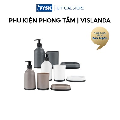 Phụ kiện phòng tắm | JYSK VISLANDA | nhựa PP | nhiều màu | bộ 3 chiếc