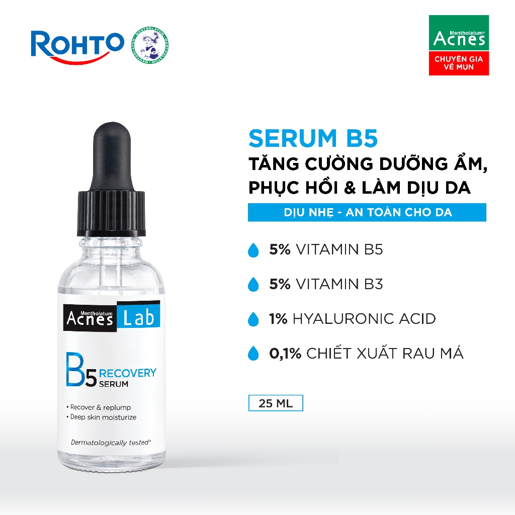 [KOL] Serum dưỡng ẩm chuyên sâu, làm dịu da Acnes Lab B5 Recovery Serum 25ml