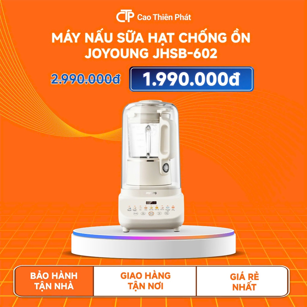 Máy nấu sữa hạt Joyoung JHSB-602 | Công suất 1000W | 12 chức năng