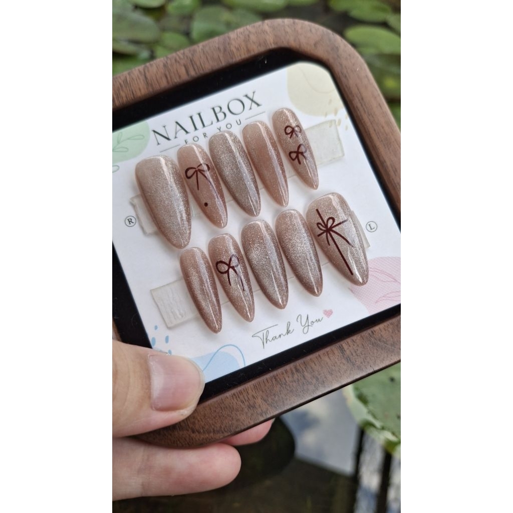 [NBC006]-Nailsbox nền thạch design cateyes sticker