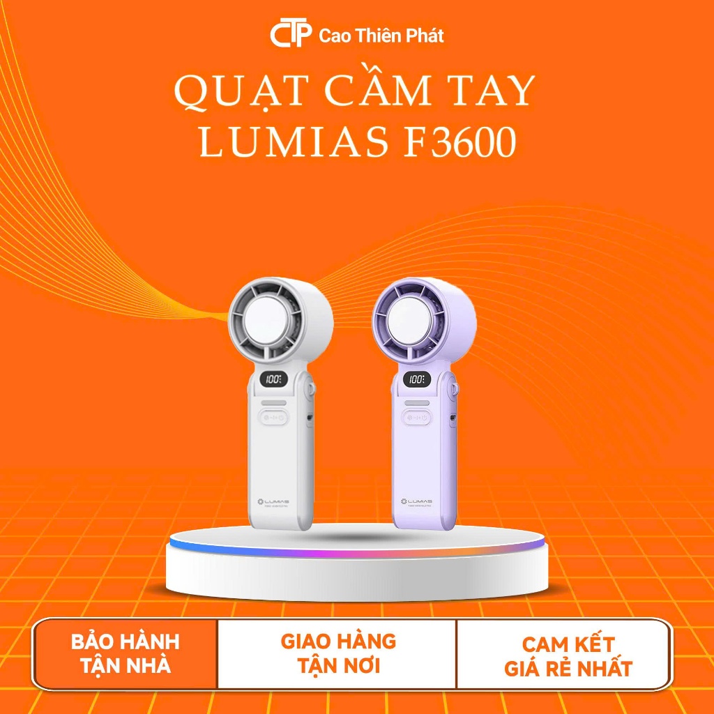 Quạt Cầm Tay Lumias F3600 Chính Hãng, Gió Mạnh