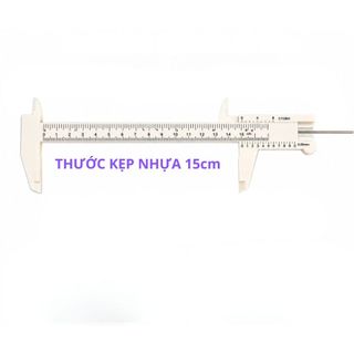 thước đo kẹp  điện tử, thước nhựa đo chính sác tuyệt dối loại 15cm