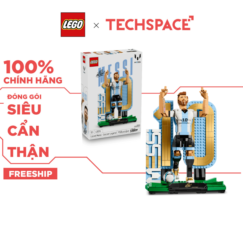 Bộ Mô Hình LEGO Lionel Messi - Huyền thoại bóng đá Argentina #43015
