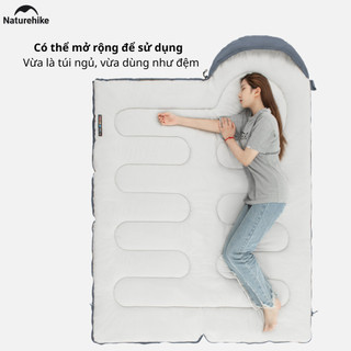 Túi ngủ Naturehike Cotton Cao Cấp, ghép đôi, mở phẳng Siêu Nhanh - NH21MSD08