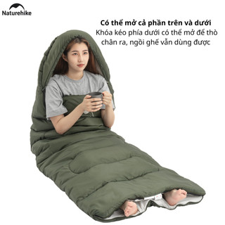 Túi ngủ Naturehike Cotton Cao Cấp, ghép đôi, mở phẳng Siêu Nhanh - NH21MSD08