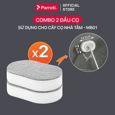 Combo 2 đầu cọ thay thế dùng cho cây cọ tường Parroti MultiBrush -  MB01