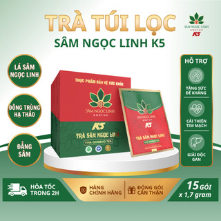 Trà Túi Lọc Sâm Ngọc Linh K5 - Hộp 15 gói