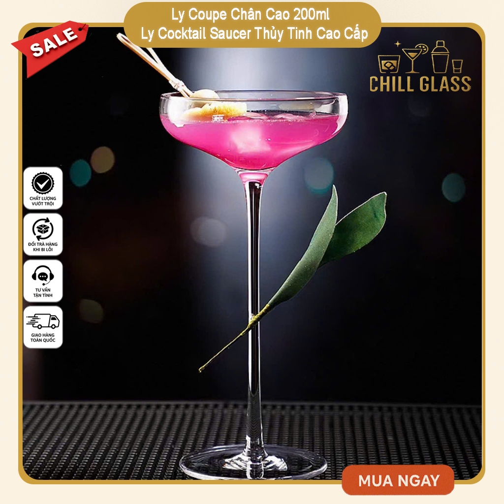 Coupe Cocktail Glass 200ml Elegant Style