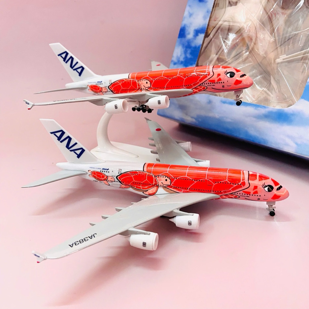 Máy Bay Airbus A380-800 ANA Livery "Flying Honu" Rùa Biển Màu (Japan Airlines) Tỉ Lệ 1:400