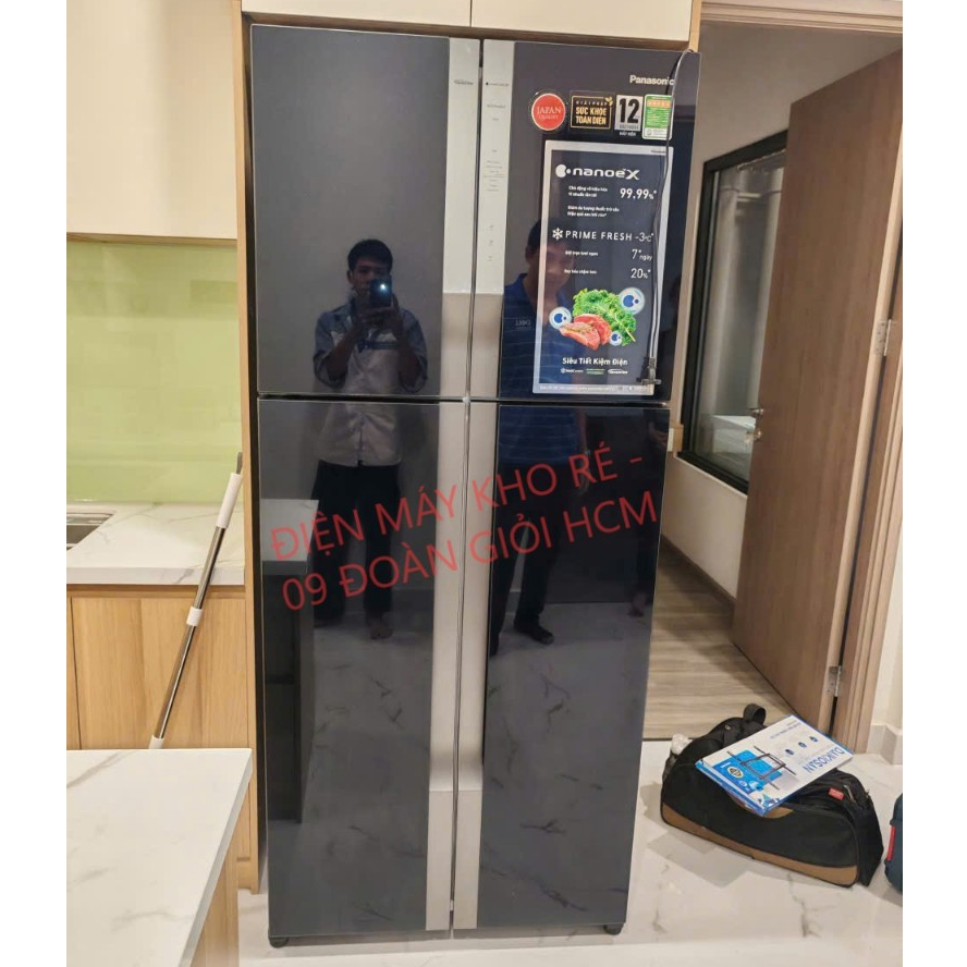 Tủ lạnh Panasonic Inverter 550 lít NR-DZ601YGKV - Việt Nam Φ8 Sá∅ bải-Φ3-∅9-Φ1