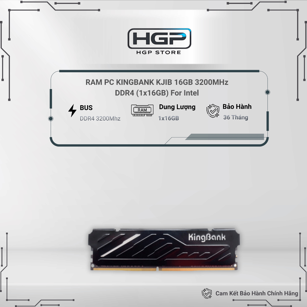 RAM Desktop KINGBANK 32GB (2x16GB) DDR4 3200MHZ
