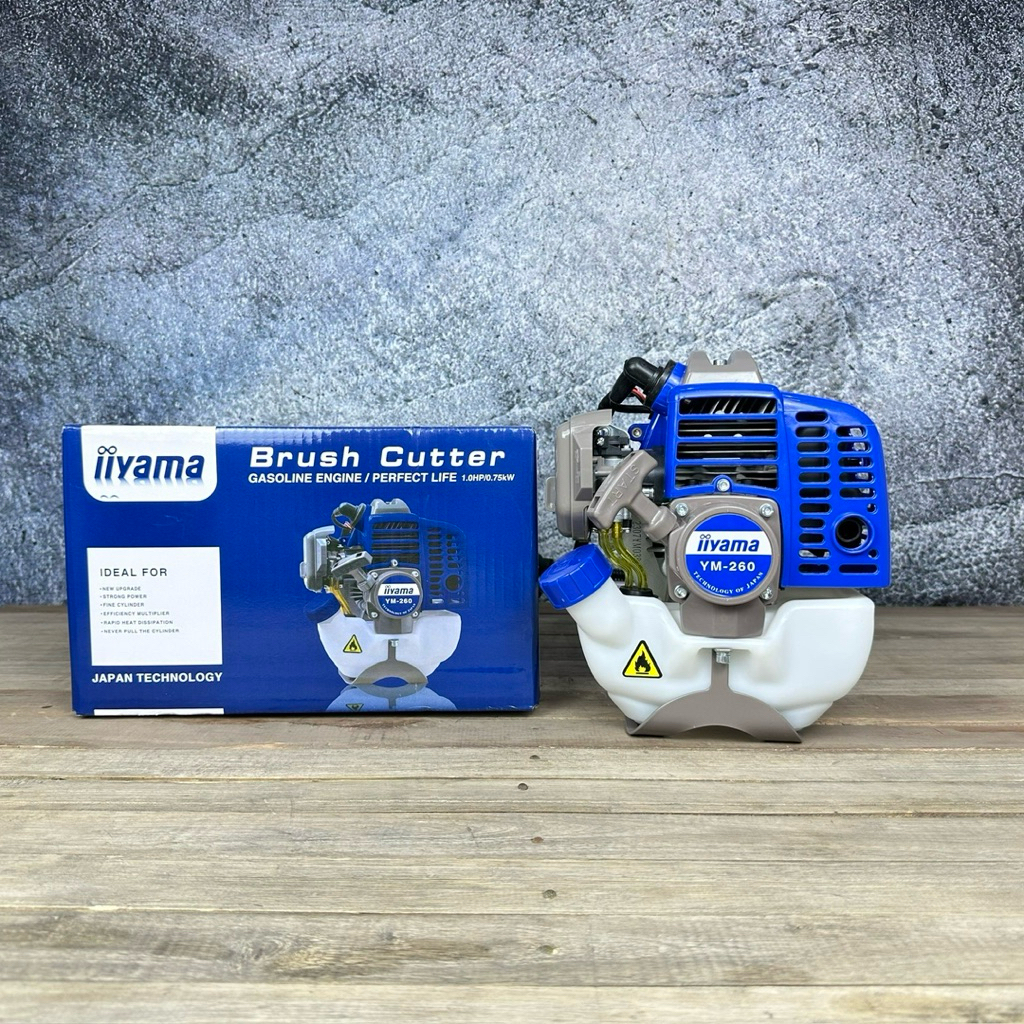 Đầu động cơ máy cắt cỏ 2 thì 260, Nòng 34li (25.4cc). Thương Hiệu IIYAMA-260. Không Kèm Cần