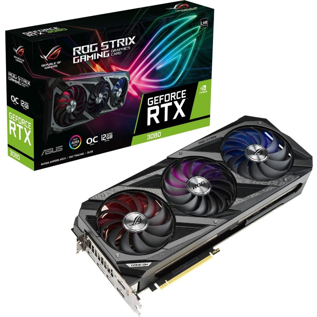 Card Màn Hình VGA Asus ROG Strix RTX 3080 10GB OC GDDR6X HÀNG ĐẸP ZIN KENG