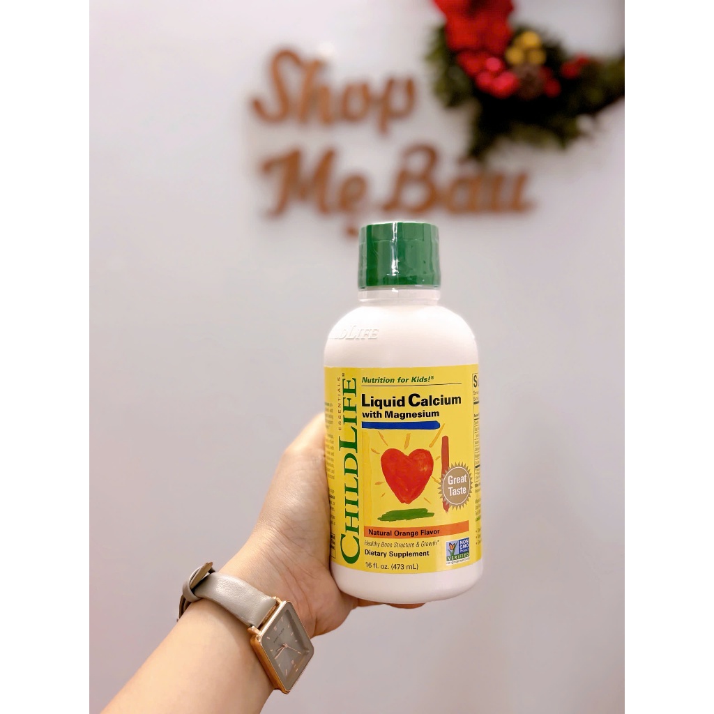 Canxi dạng lỏng Childlife Liquid Calcium with Magnesium