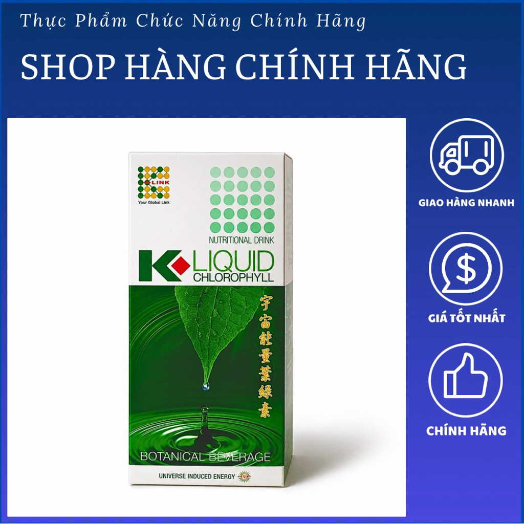 [Hàng Mẫu Cũ] Diệp Lục Klink - K-Link Chlorophyll - Tiêu Hóa Tốt
