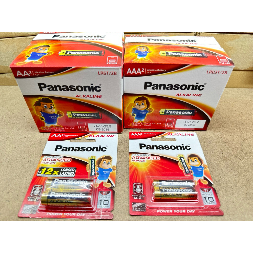 Hộp 12 Vỉ Alkaline PANASONIC AA / AAA Siêu Mạnh Hàng Nhập Khẩu