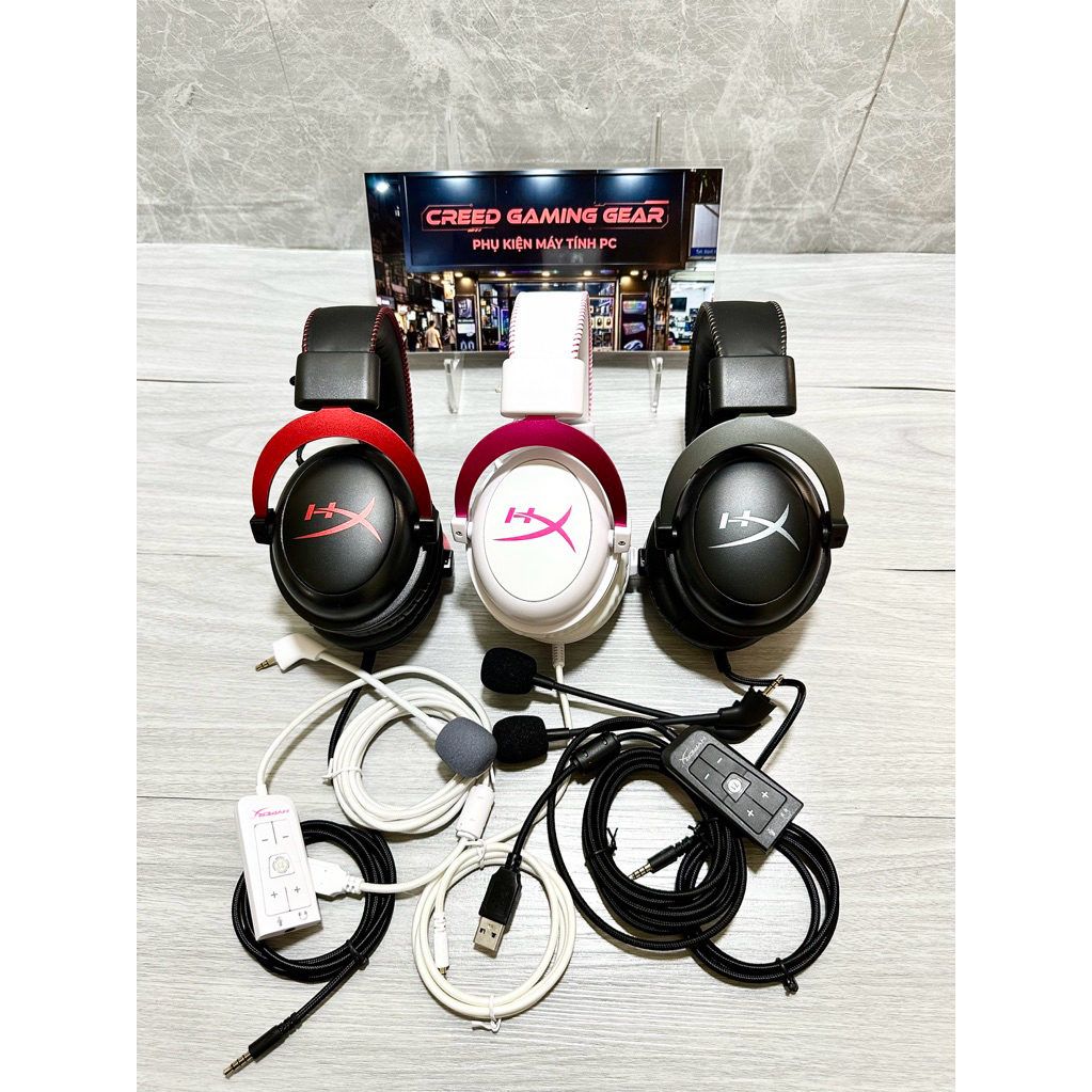 Tai nghe Gaming Hyperx Cloud 2 (cloud II) đẹp nobox (kèm soundcard) chuyên Gaming FPS