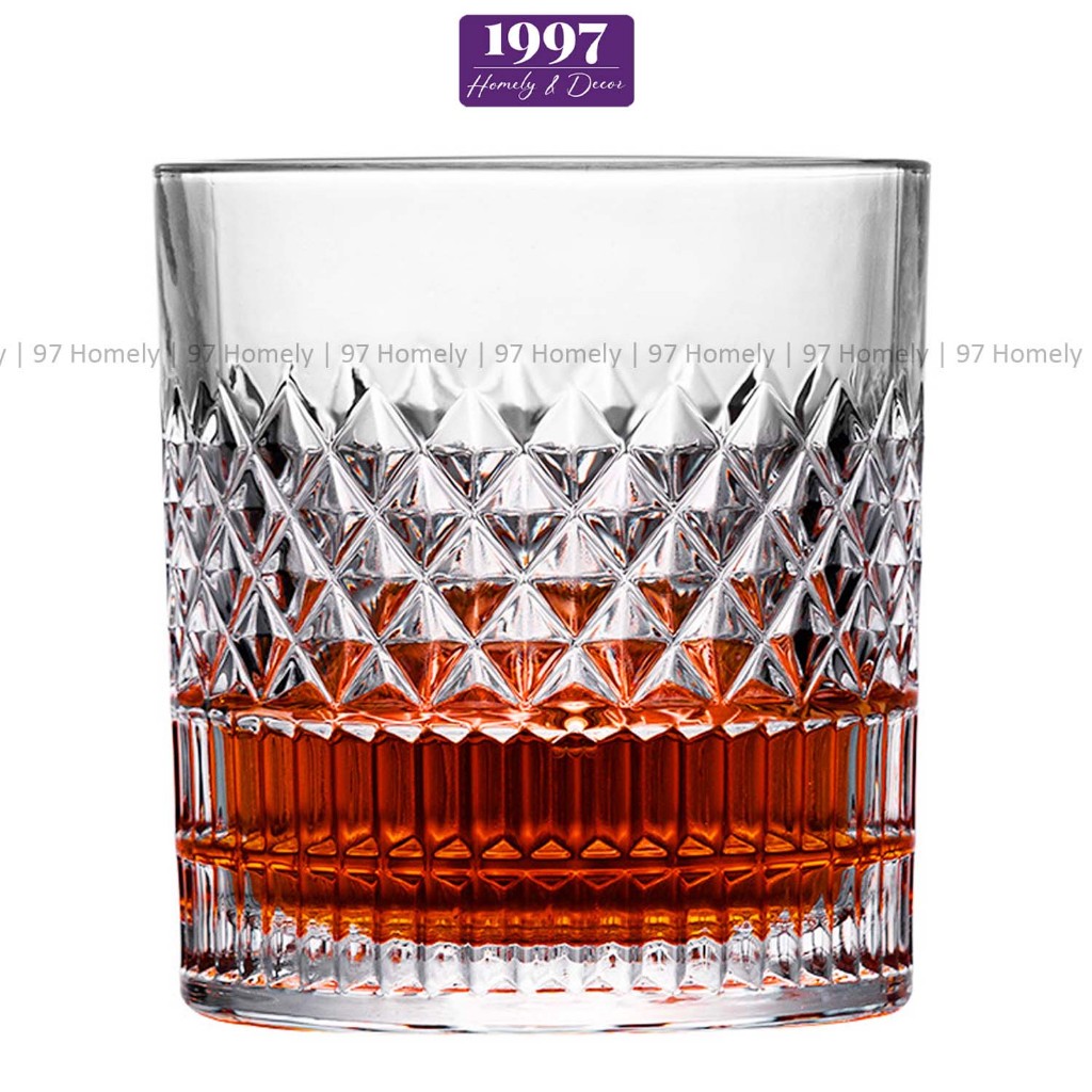 [Set 6] Cốc Thủy Tinh 210ml Kim Cương 97HOMELY Trong Suốt Siêu Đẹp DT250900201