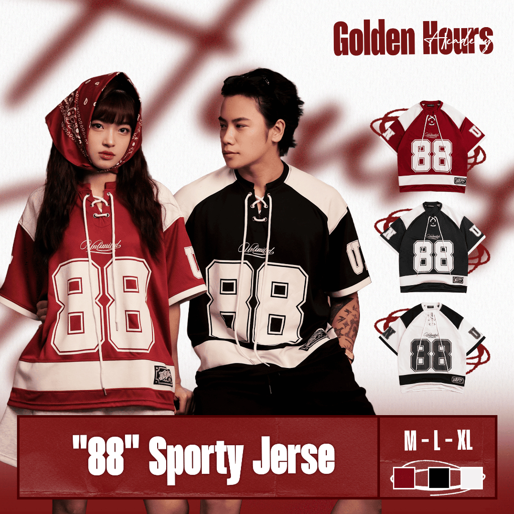 [Mở Bán]Áo Thun Jersey "88" Unlimited Club - "88" Sporty Jersey - "Golden Hour Academy" [JS01]