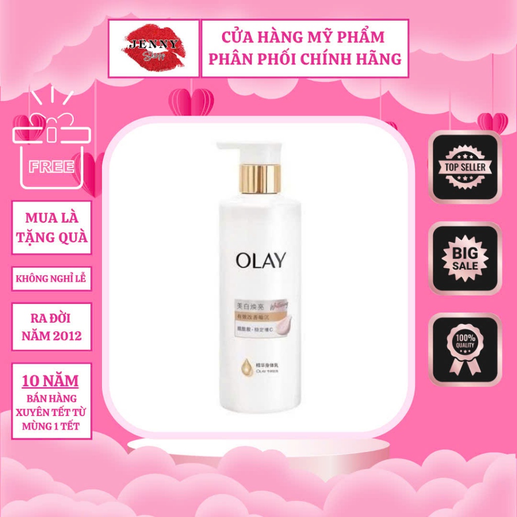 Bộ Dưỡng Thể & Kem Tay OLAY Nội Địa Trung, Dưỡng Thể OLAY Trắng Da Bản Mới