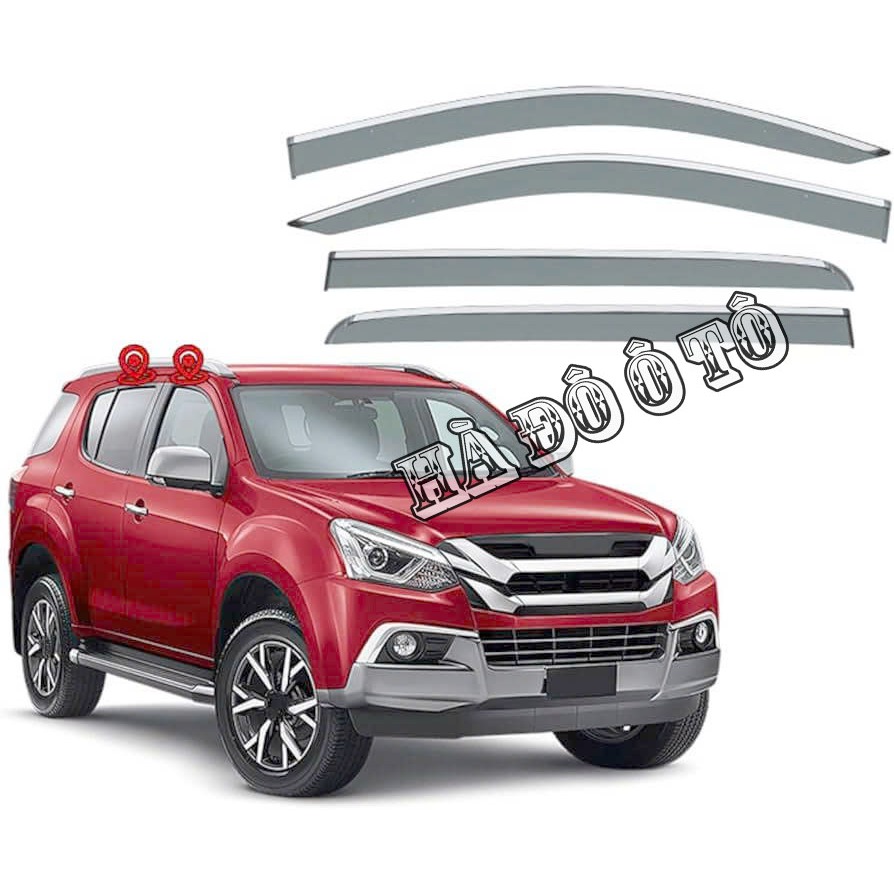 Vè Mưa MUX 2014 2015 2016 2017 2018 2019 2020 - Viền Che Mưa Cánh Cửa Isuzu MUX 2014/2020