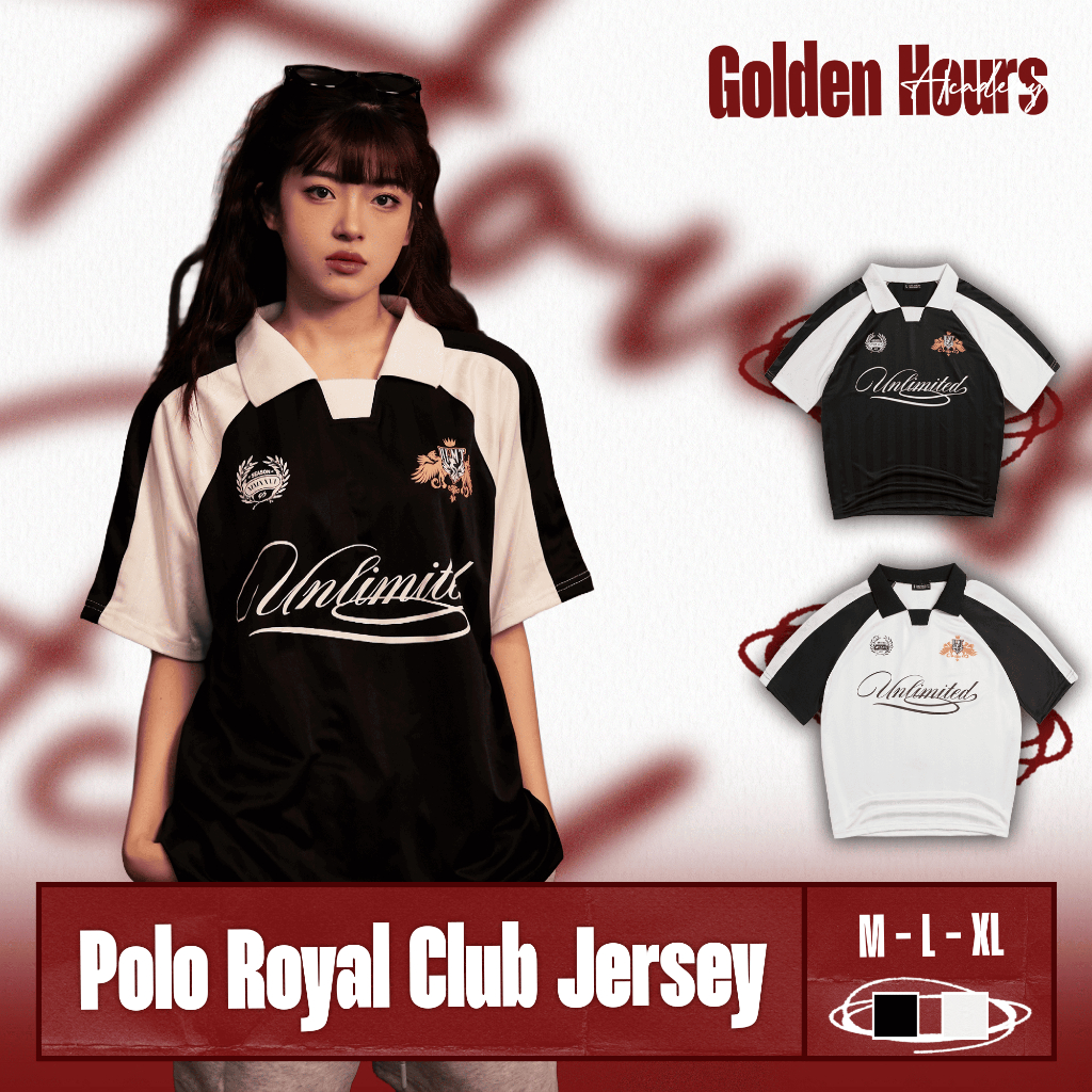 [Mở Bán] Áo Polo Jersey Thể Thao "Royal Club" Unlimited - "Golden Hour Academy" Polo Royal Club Jers