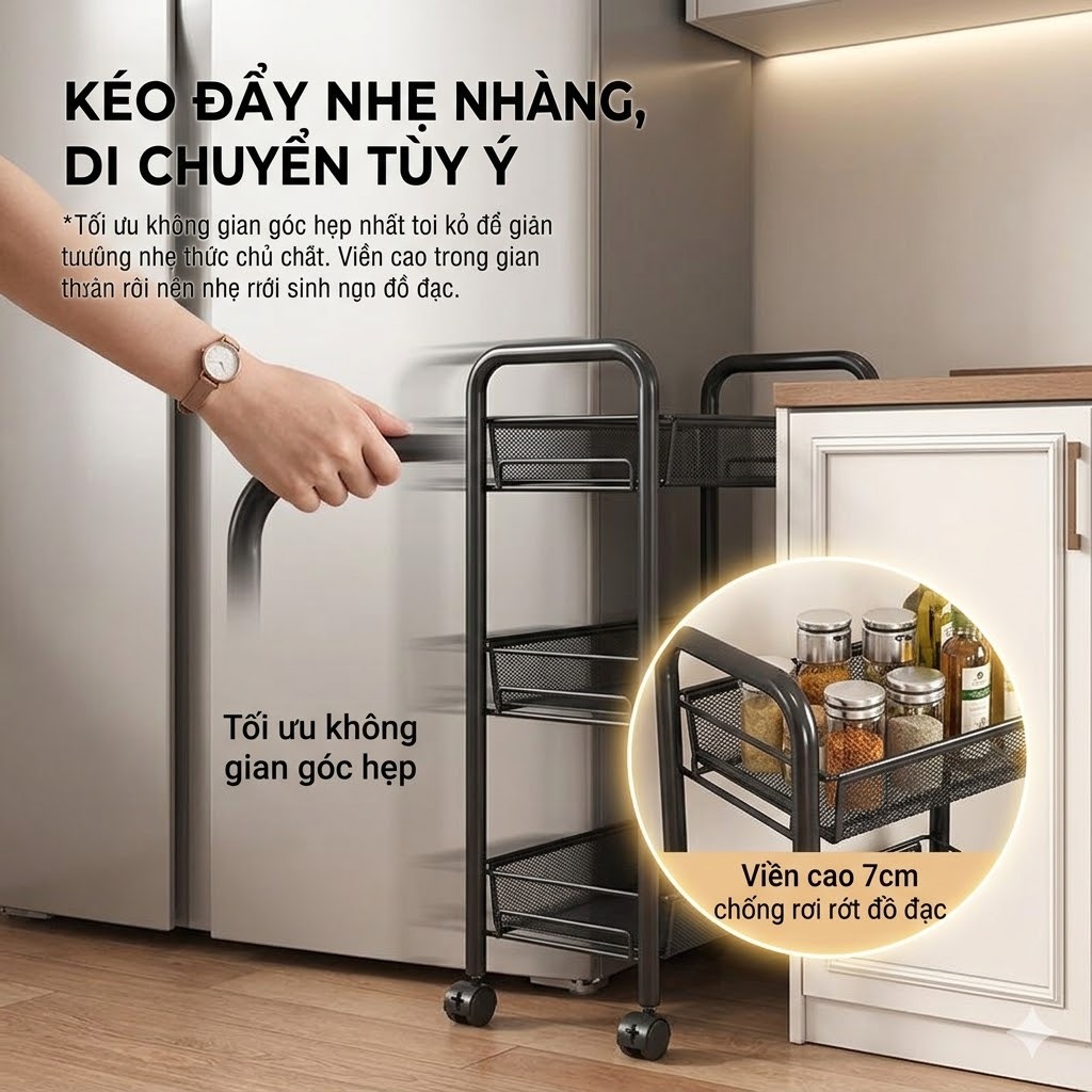 BMZAR Xe đẩy Spa 3 4 5 tầng Lưới sắt 100% đa năng Có bánh xe | BigBuy360 - bigbuy360.vn