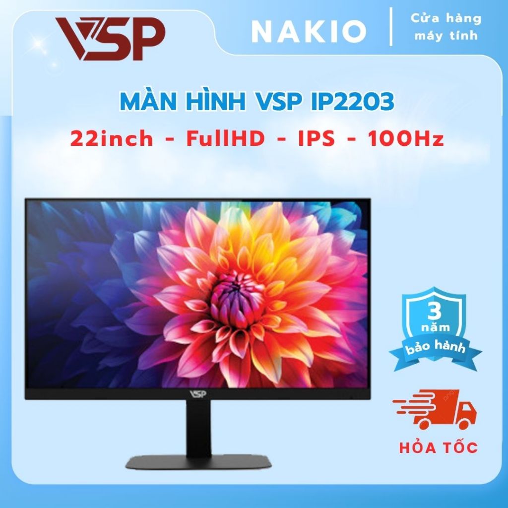 Màn hình máy tính văn phòng VSP IP2203 (22inch / FHD / 100Hz / 1ms) - Bảo hành chính hãng 36 tháng