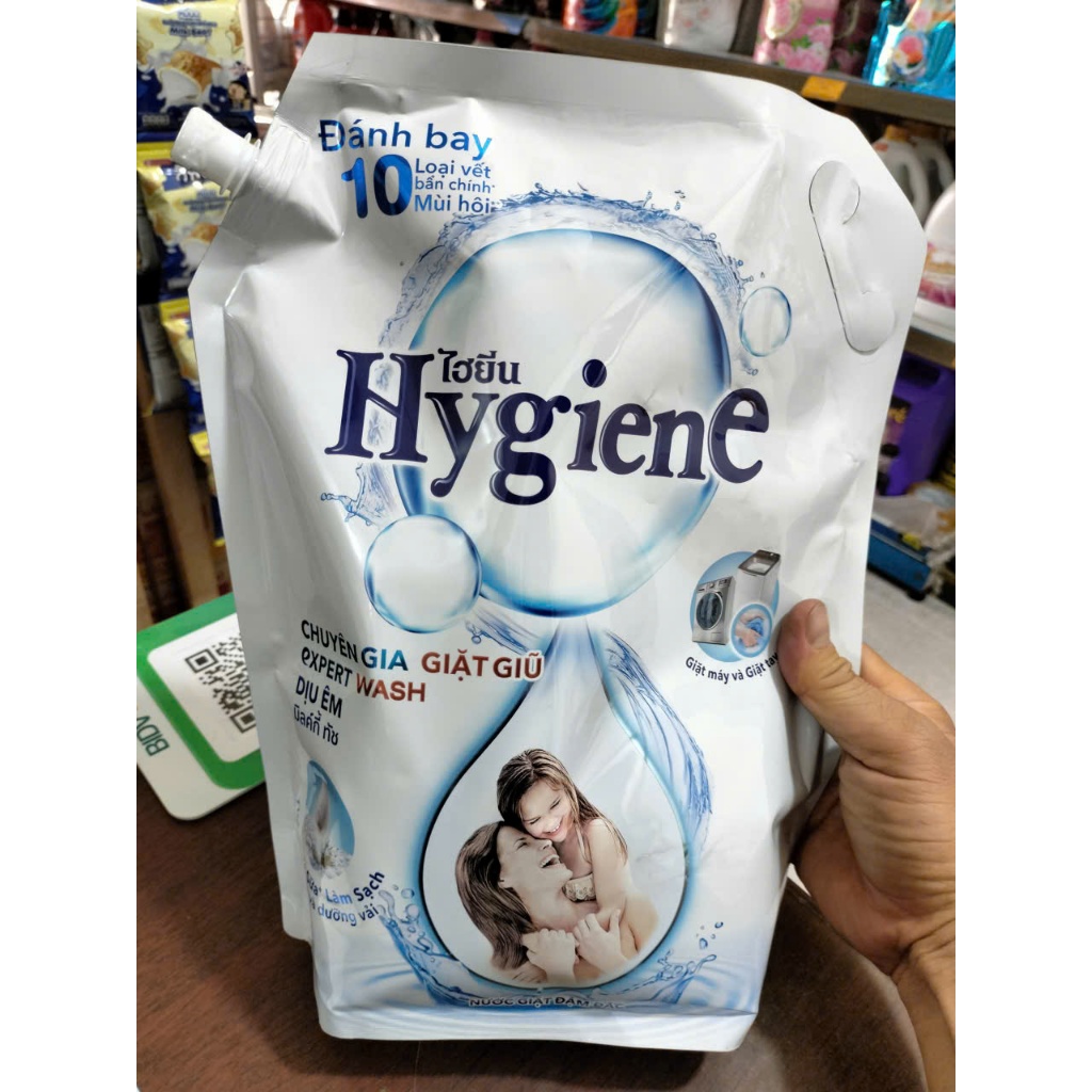 Nước giặt xả đậm đặc Hygiene 1800ml Màu Trắng- Giặt Hygiene Milky Touch