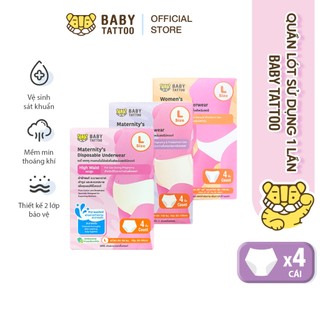Quần Lót Sử Dụng 1 Lần BABY TATTOO, An Toàn, Tiện Lợi Cho Chị Em Phụ Nữ Và Mẹ Bầu