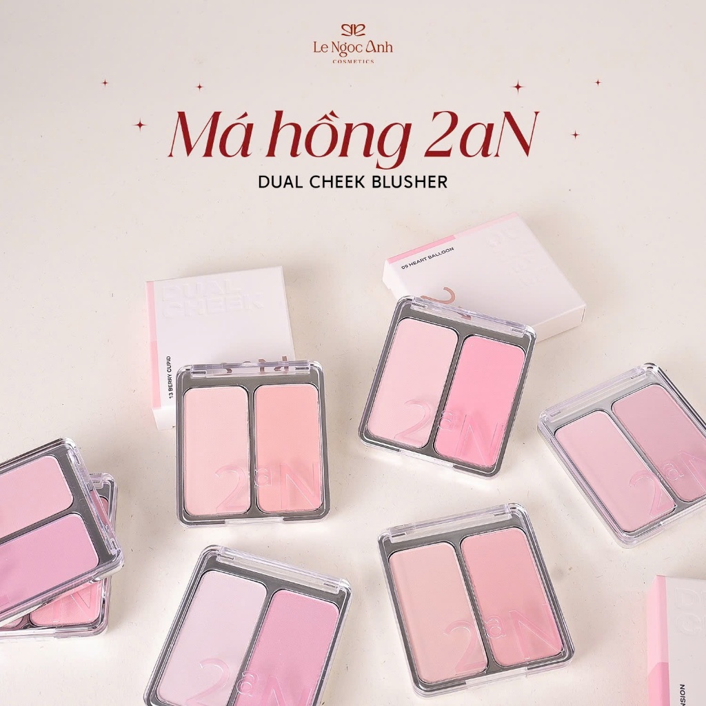 [Chính Hãng] Má Hồng 2aN Dual Cheek Blusher 9g
