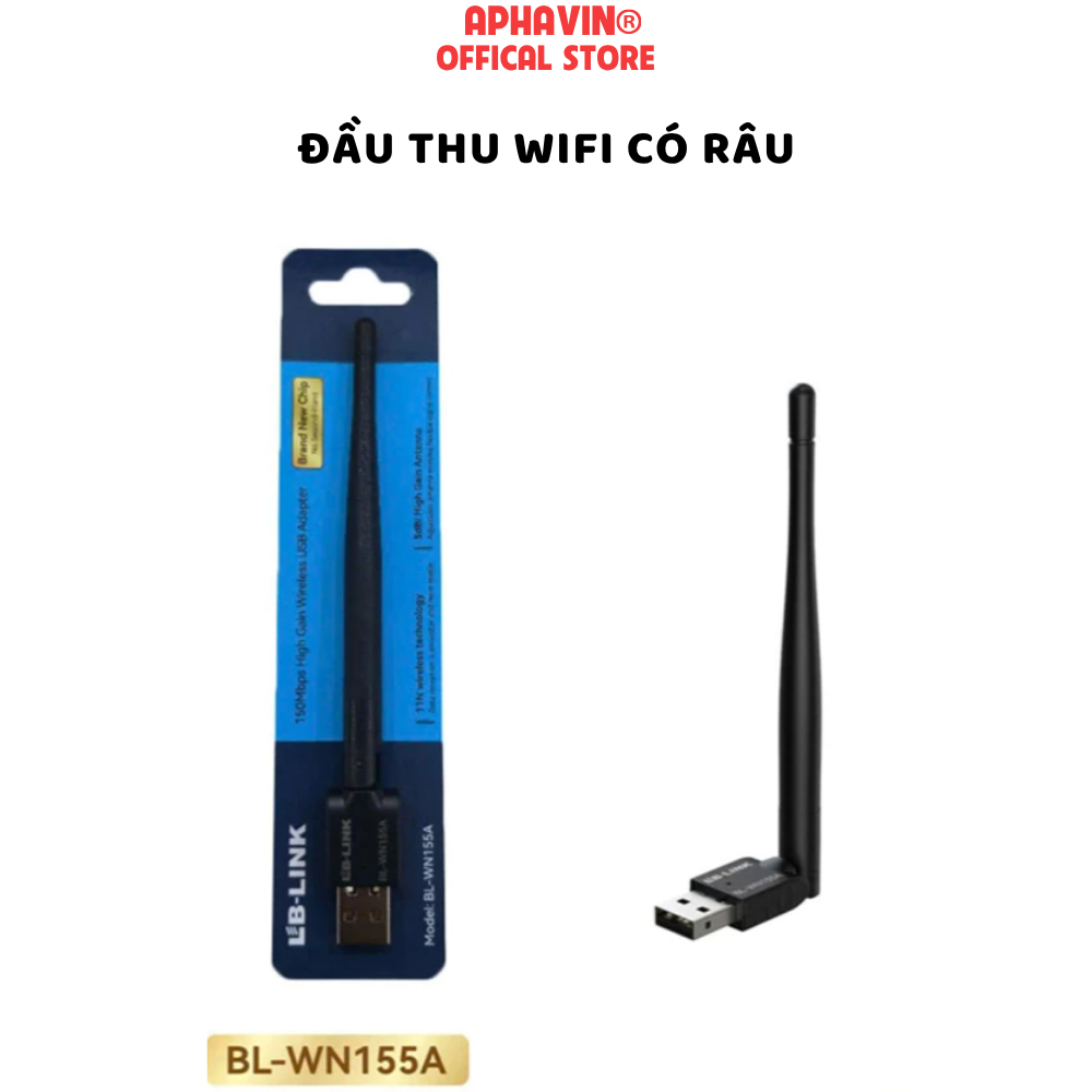 Đầu USB Thu Sóng Wifi Cho PC, LB-Link 150Mbps Tăng Tốc Độ Wifi Cho Laptop, PC