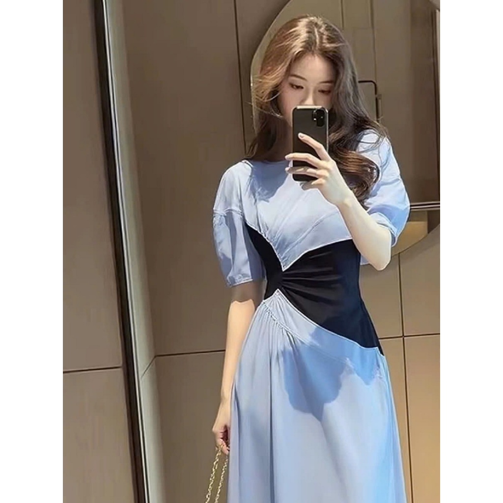 Đầm Bigsize Tú Mỡ Đầm Bigsize Nữ Thiết Kế Kiểu Xòe Phối Eo,Trẻ Trung Đi Làm Dạo Phố Đủ Size 45-80kg DA0473 | BigBuy360 - bigbuy360.vn