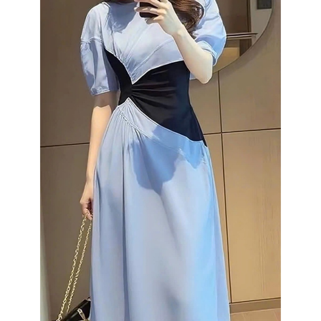 Đầm Bigsize Tú Mỡ Đầm Bigsize Nữ Thiết Kế Kiểu Xòe Phối Eo,Trẻ Trung Đi Làm Dạo Phố Đủ Size 45-80kg DA0473 | BigBuy360 - bigbuy360.vn
