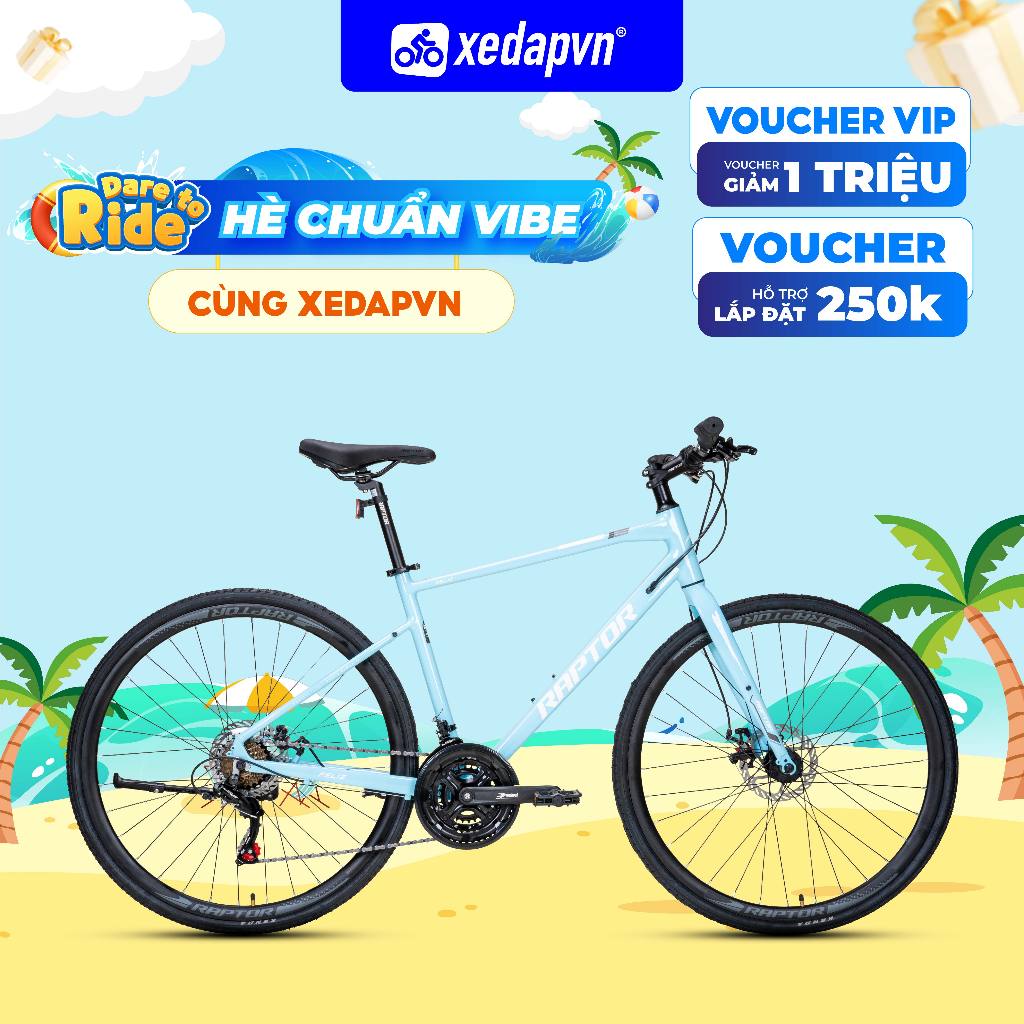 Xe Đạp Touring RAPTOR FELIZ 2 – Bánh 700C, 21 Tốc Độ – Cho Người Cao 1m55–1m75 –Phanh Đĩa, Nhẹ Êm | 