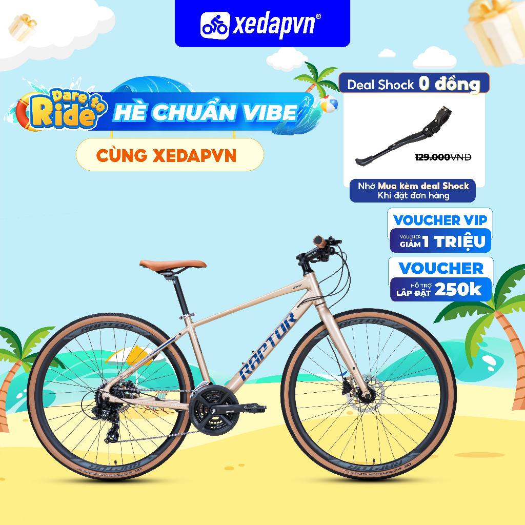 Xe Đạp Touring RAPTOR SKY – Bánh 700C, Shimano 24 Tốc Độ, Phù Hợp Người Cao 1m60–1m80 – Nhẹ, Linh Ho