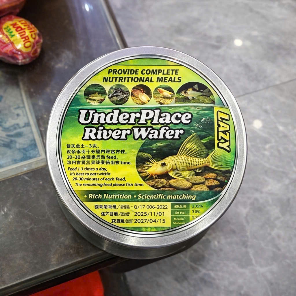 Cám cá tầng đáy chuột,pleco... Under place riverwafer 100gr