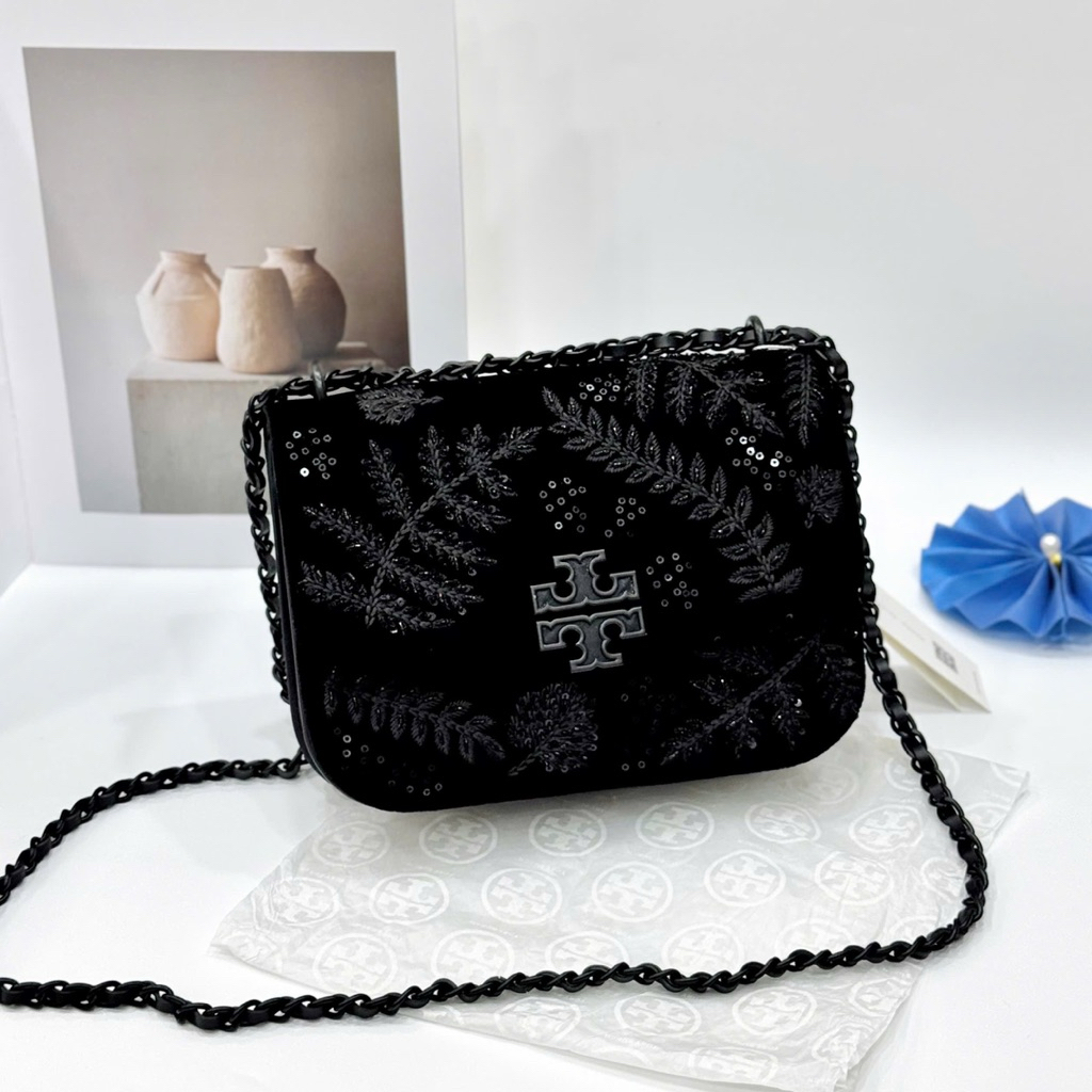 Túi Burch Eleanor Velvet sang chảnh