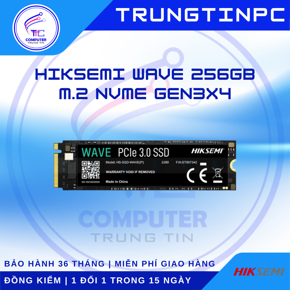 Ổ cứng SSD M.2 NVMe Hiksemi Wave 256GB - Chính hãng, BH 36T