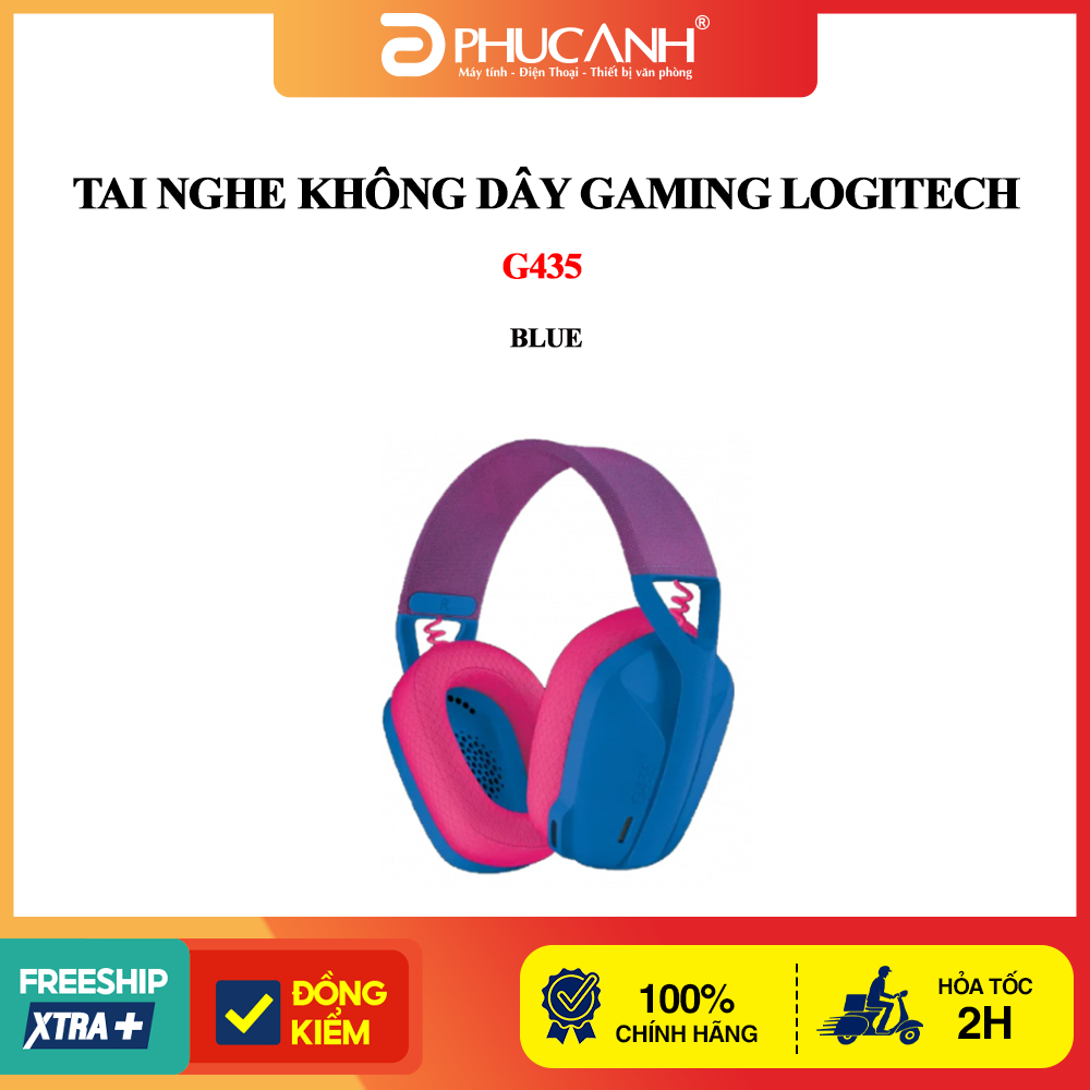 Tai nghe không dây Gaming Logitech G435 - Blue