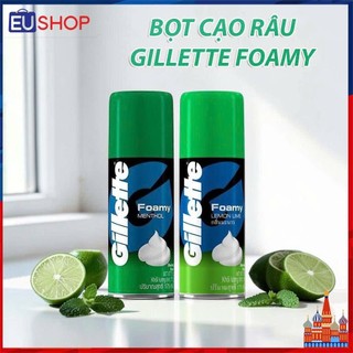 Bọt cạo râu Gillette Foamy Hương Chanh/Hương Bạc Hà - Chai 175g