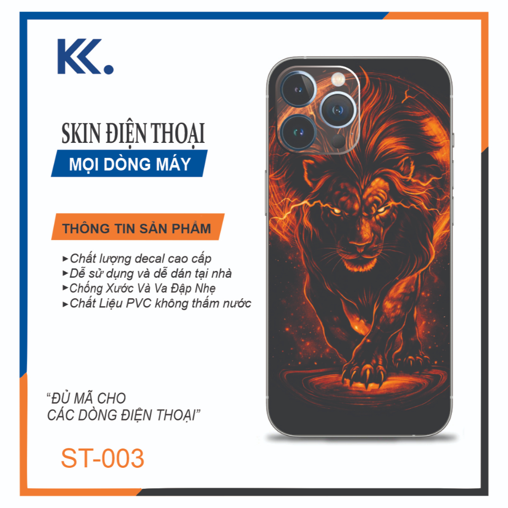 Miếng dán Skin Iphone 5/5s đến 17promax Dán skin lưng có viền  (ST-003)