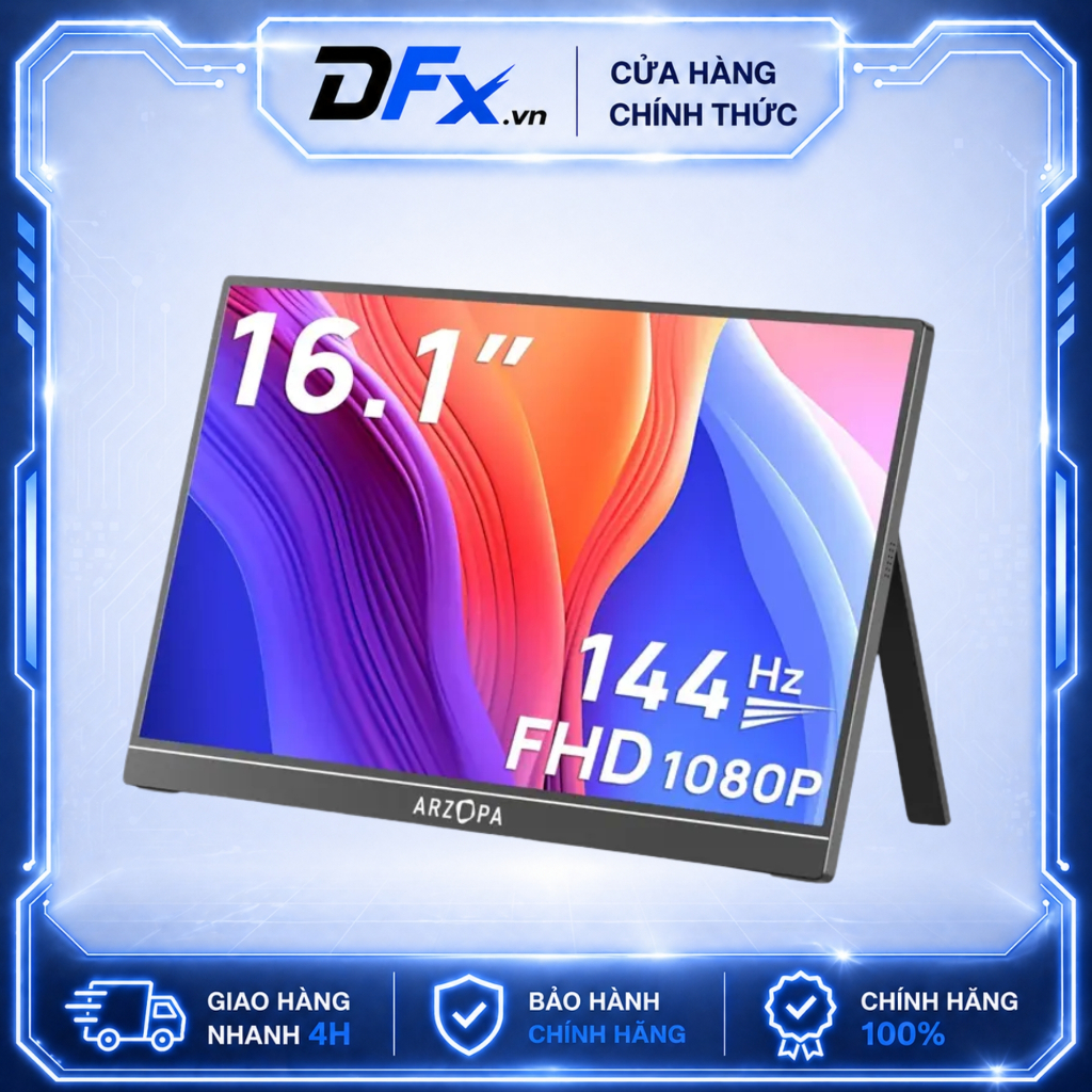 Màn Hình Di Động ARZOPA Z1FC 16.1" 144Hz IPS FHD | 106% sRGB | USB-C HDMI | Chính Hãng | Hỏa Tốc | BigBuy360 - bigbuy360.vn