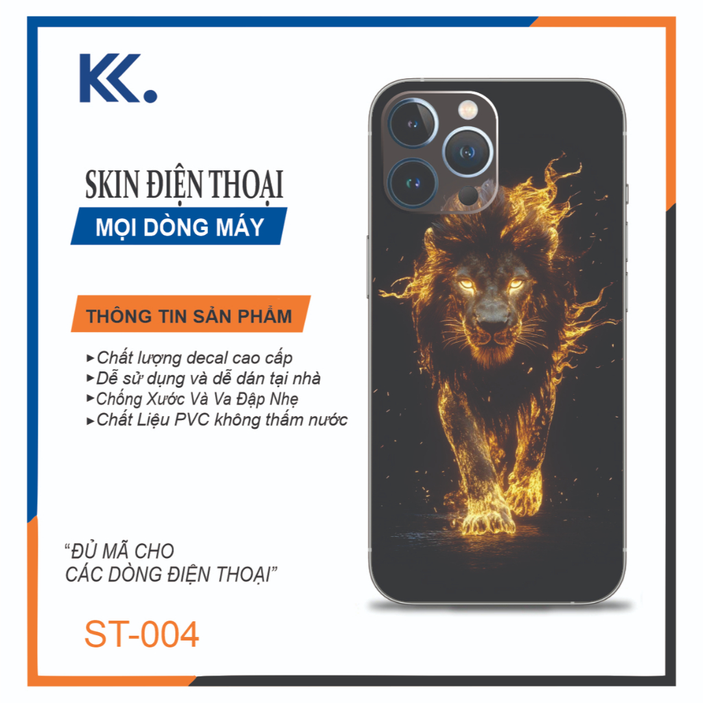 Miếng dán Skin Iphone 5/5s đến 17promax Dán skin lưng có viền  (ST-004)